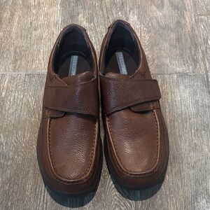 Nunn Bush Brown Cam Moc Toe Strap Casual Shoes Men’s Size 12